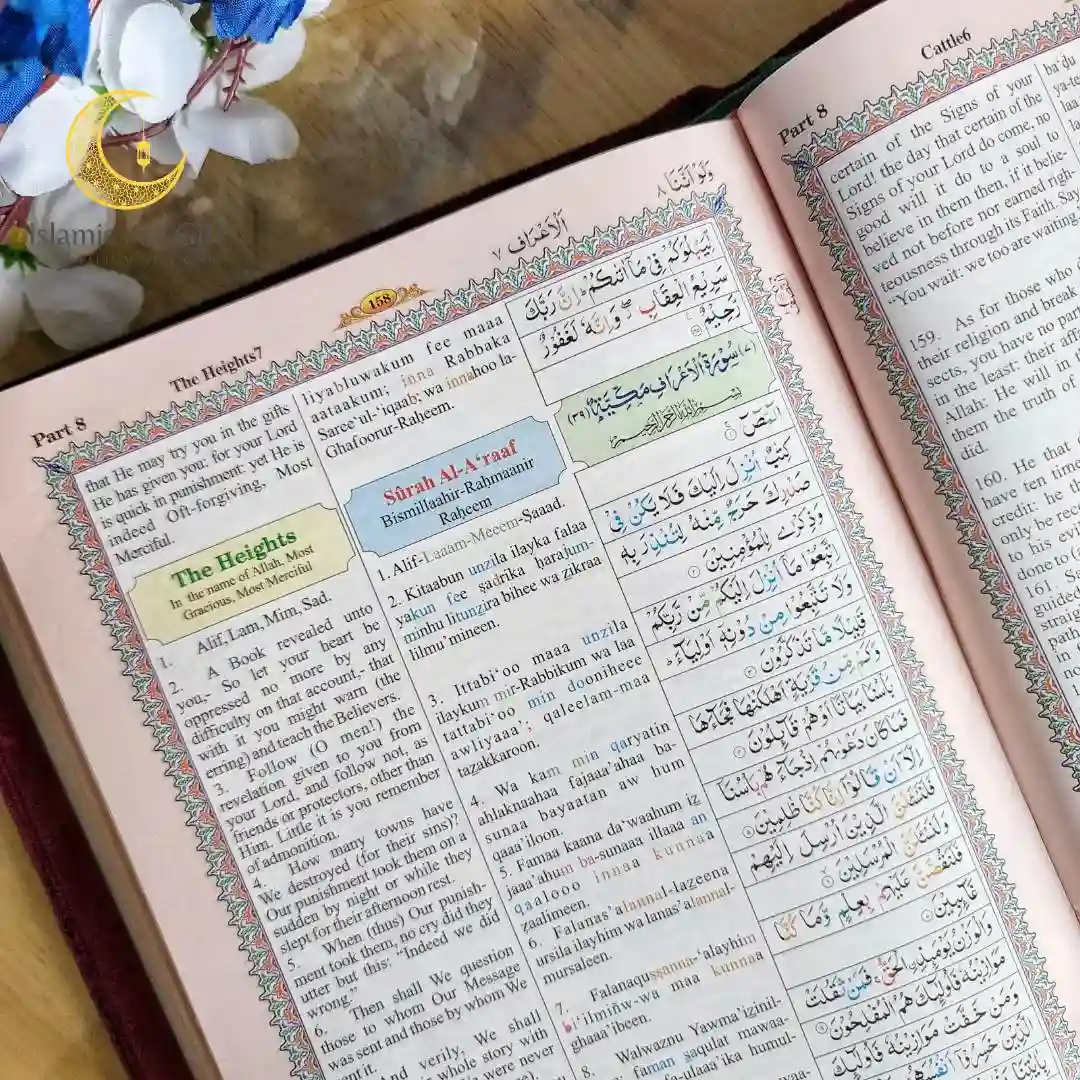 An adult learner studying Quran meaning and Tafseer privately